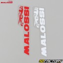 Stickers Malossi 88x22mm white and red