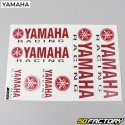 Stickers Yamaha Racing rouge et noir 33x23cm (planche)