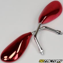 Rear view mirrors Furious Shiny red xNUMXmm