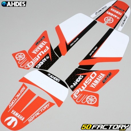 Kit grafiche adesivi Yamaha PW 50 Ahdes arancione