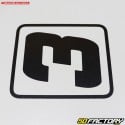 Black Barracuda number sticker