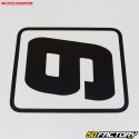 Black Barracuda number sticker