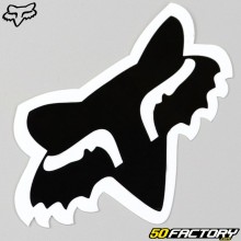 Sticker Fox Racing Head 10 cm noir