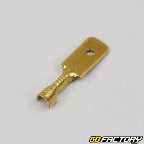 Taco macho para engarzar 6,3mm (por unidad)