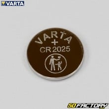 Pile bouton lithium CR2025 Varta (à l'unité)