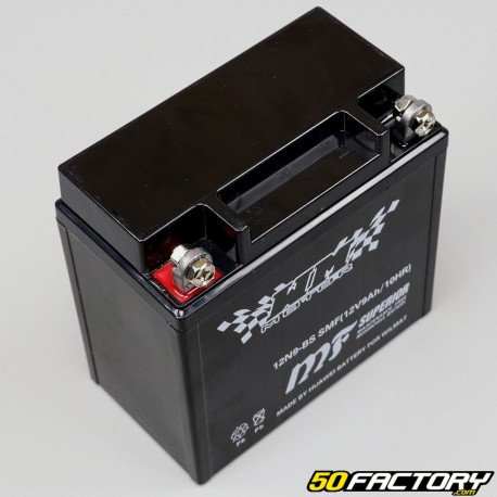 Batterie 12N9-BS SLA 12V 9Ah Säure ohne Wartung Honda CB, Mash Seventy, Cagiva Mito...