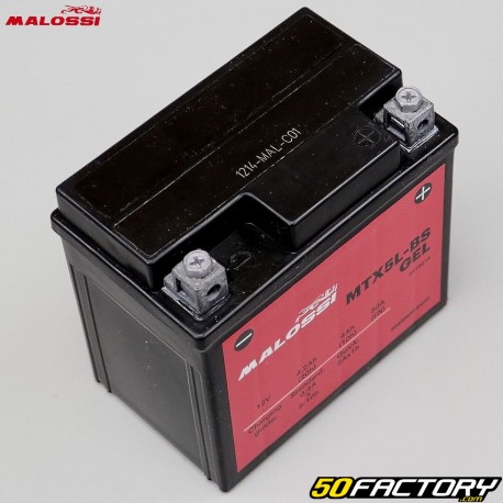 Batterie Malossi MTX5L-BS 12V 4Ah gel Derbi DRD Pro, Malaguti, Booster, Trekker, Agility