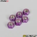 Puig purple anodized lock nuts (set of 6)