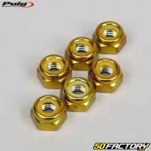 Brems-Kontermuttern Ø8x1.25mm Puig (Set 6 Stück) gold eloxiert 