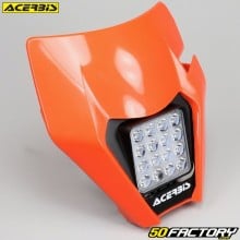 Careta placa de faro tipo KTM EXC (XNUMX - XNUMX) Acerbis VSL con LED naranja
