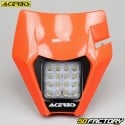 Placa do farol tipo KTM EXC (2017 - 2019) Acerbis VSL com LEDs laranja