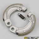 104NUMX mm front brake shoes Peugeot 103 SPX,  RCX,  FOX (16 inch rim), MBK 51 Magnum  XR