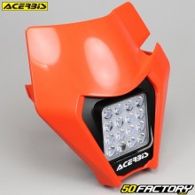 Scheinwerferplatte KTM EXC, EXC-F (2020 - 2023) Acerbis VSL mit orangen LEDs