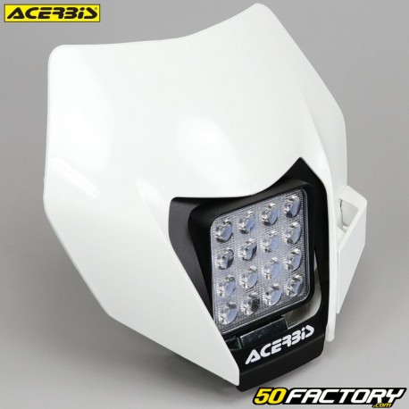 Placa de faro tipo KTM EXC (2012 - 2016) Acerbis VSL con LED blancos