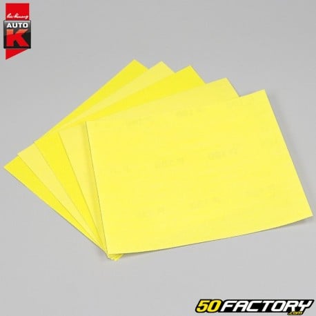 Auto-K 80, 120, 180 Grit Sandpapers (5 Sheets)