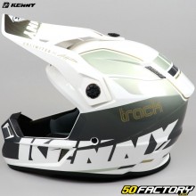 Casco cross Kenny Track bianco e grigio