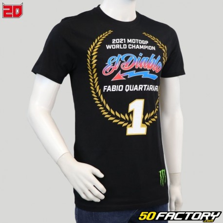 T-shirt El Diablo Fabio Quartararo 20 Champion black