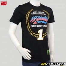 T-Shirt El Diablo Fabio Quartararo XNUMX Champion schwarz