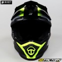 Casco cross Shot Furious Versus grigio e giallo neon