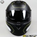 Capacete modular Vito Furio fosco preto e amarelo