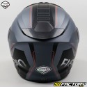 Capacete modular Vito Furio fosco preto e vermelho