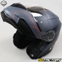 Casco modular Vito Furio negro mate y rojo