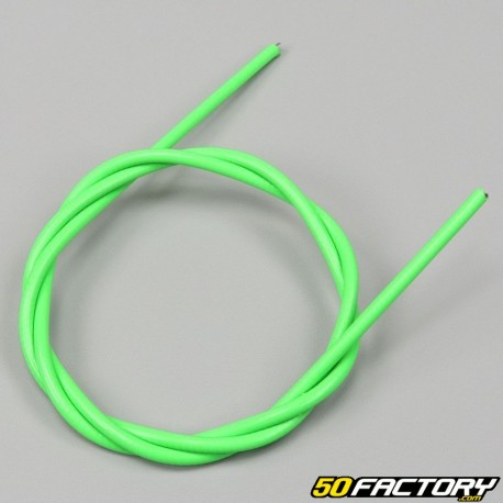 Gas cable sheath, starter, compressor and fluo green brake 5mm (by the meter)
