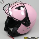 Casque jet Vito Moda rose mat