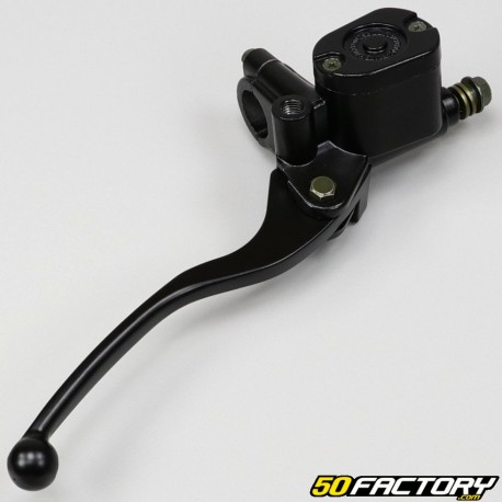 Black Universal Front Brake Master Cylinder with M8 Mirror Bracket