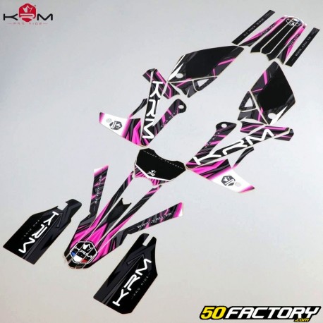 Kit grafiche adesivi Rieju MRT, Maratona KRM Pro Ride rosa
