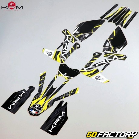 Kit grafiche adesivi Rieju MRT, Maratona KRM Pro Ride giallo
