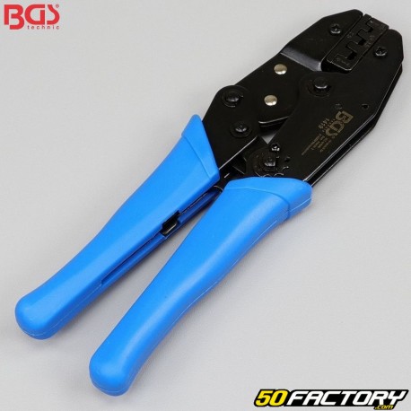 Crimping and stripping pliers with ratchet function BGS