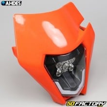 KTM EXC type headlight plate (since 2020) Ahdes with orange LEDs V1