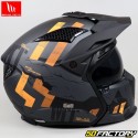 Capacete modular MT Helmets Streetfighter Skull cinza fosco