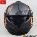 Capacete modular MT Helmets Streetfighter Skull cinza fosco