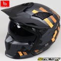 Casque modulable MT Helmets Streetfighter Skull gris mat