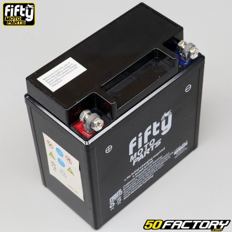 Batterie Fifty 12N9-4B-1 12V 9Ah Gel Honda CB, Mash Seventy, Cagiva Mito ...