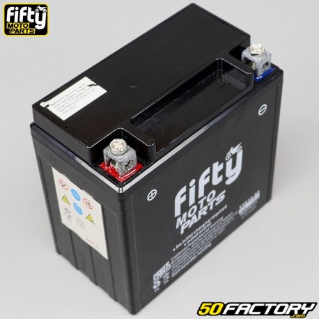 Batterien Fifty YTX14-BS SLA 12V 12Ah Säure wartungsfrei Gilera GP 800, Aprilia SRV, Italjet ...