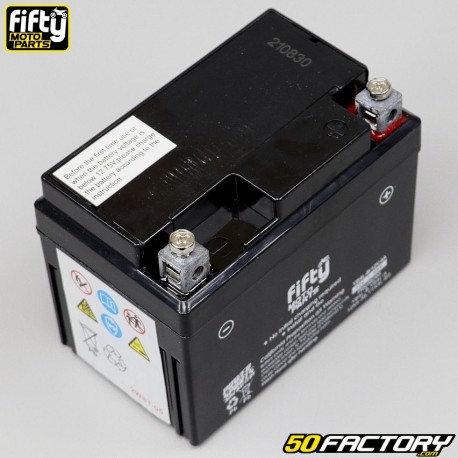 Batterie Fifty YB4L-B 12V 4Ah gel Derbi Senda, Gilera Smt, Rieju...