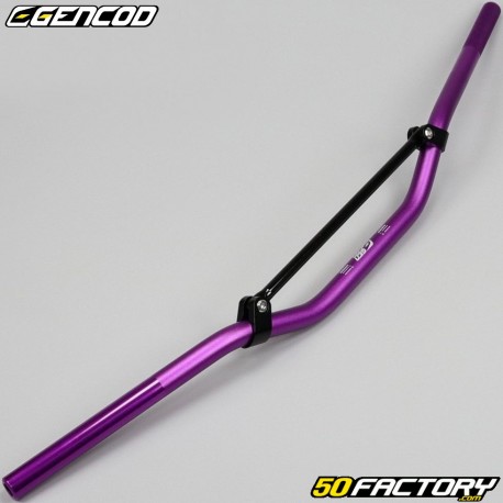 Aluminum handle Ø22mm Gencod purple with black bar