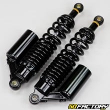 330 mm Paioli type rear gas shock absorbers Peugeot 103, MBK 51 ... black