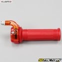 Mini Targa gas grip with left coating Peugeot 103, MBK 51 ... Red Lusito