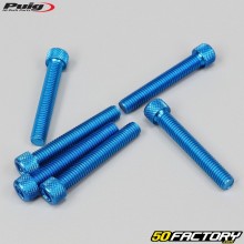 Tornillos cabeza BTR Puig azul de 8x50 mm (juego de 6)