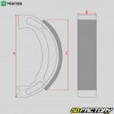 70x16 mm front brake shoes Peugeot 101, 102, Motobécane Cady ... Newfren