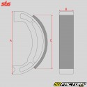 110x25 mm Bremsbacken Honda XL,  XLR, NX ... 125 SBS