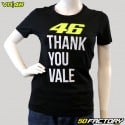 T-shirt nera da donna VR46  Thank You Vale