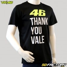 T-shirt preta infantil VR46 Thank You Vale (1-3 anos)