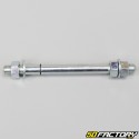 Moped front wheel axle