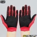 Guantes cross 100% iTrack rojos