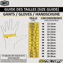 Guantes cross 100% iTrack amarillo neón